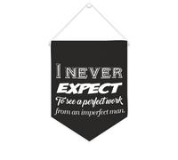 Yelolyio Like Every Man of Sense And Good Feeling, I Abominate Work Bannière en toile de motivation à suspendre pour chambre à coucher, chambre d'enfant, décoration d'intérieur - 25,4 x 30,5 cm