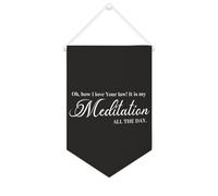 Yelolyio Oh, how I Love Your Law! It Is My Meditation All The Day Bannière en toile 25,4 x 38,1 cm à suspendre au mur Décoration murale pour chambre à coucher, chambre d'enfant, décoration d'intérieur