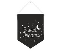 Yelolyio Sweet Dreams Bannière en toile 25,4 x 30,5 cm à suspendre au mur de motivation pour décoration murale pour chambre à coucher, chambre d'enfant, décoration d'intérieur