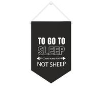 Yelolyio To Go to Sleep I Count Home Runs Not Sheep Bannière en toile 25,4 x 38,1 cm à suspendre au mur de motivation pour décoration murale pour chambre à coucher, chambre d'enfant, décoration