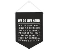 Yelolyio We Do Live Bannière en toile rigide 30,5 x 40,6 cm à suspendre au mur de motivation pour décoration murale pour chambre à coucher, chambre d'enfant, décoration d'intérieur