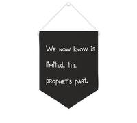 Yelolyio We Now Know Is Limited, bannière en toile de 25,4 x 30,5 cm à suspendre au mur pour chambre à coucher, chambre d'enfant, décoration d'intérieur