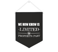 Yelolyio We Now Know Is Limited, bannière en toile de 30,5 x 40,6 cm pour décoration murale de motivation pour chambre à coucher, chambre d'enfant, décoration d'intérieur