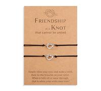 YELUWA 2 Pcs Bracelets Infini Nœud D'amitié Pour Meilleures Amies