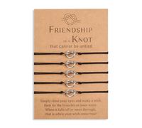 YELUWA 5 Pcs Bracelets Infini Nœud D'amitié Pour Meilleures Amies