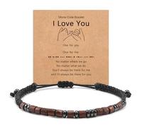 YELUWA Bracelet Je T'aime En Code Morse Pour Hommes