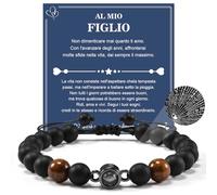 YELUWA Bracelet Pour Fils - Cadeau D'anniversaire De Maman Et Papa - Je T'aime En 100 Langues Pour Garçons