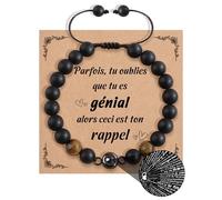 YELUWA Cadeau Homme, Bracelet Homme, Œil de Tigre Projection Bracelet Pierre Naturelle Homme, Idee Cadeau Homme Original Bracelet Idee Cadeau Homme Noel Cadeau Pour Homme Cadeau Papa Grand Pere Mari