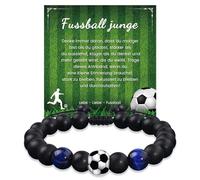 YELUWA Cadeaux de football garçons, cadeaux de football, bracelet de football cadeaux pour fils adolescent petit-fils neveu frère diplôme 5 6 7 8 9 10 11 12 ans anniversaire pour garçons jaune DE2