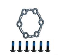 Yelvera Adaptateur d'entretoise de frein à disque pour moyeu à 6 trous de 44 mm sur scooter électrique et vélo fabriqué à partir d'alliage d'aluminium 6061 léger en 2 mm, 3 mm, 4 mm, 5 mm (2 mm + vis)