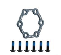 Yelvera Adaptateur d'entretoise de frein à disque pour moyeu à 6 trous de 44 mm sur scooter électrique et vélo fabriqué à partir d'alliage d'aluminium 6061 léger en 2 mm, 3 mm, 4 mm, 5 mm (3 mm + vis)