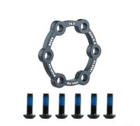 Yelvera Adaptateur d'entretoise de frein à disque pour moyeu à 6 trous de 44 mm sur scooter électrique et vélo fabriqué à partir d'alliage d'aluminium 6061 léger en 2 mm, 3 mm, 4 mm, 5 mm (5 mm + vis)