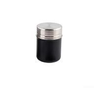 Yelvera Boîte à café en acier inoxydable de qualité 304 pour plus de durabilité et de performance hermétique lors du stockage des grains de thé ou de mélanges à base de plantes (noir)