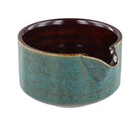 Yelvera Bol à matcha réfléchissant 500 ml pour l'artisanat traditionnel japonais Chawan pour cérémonie du thé et préparation du latte (A)