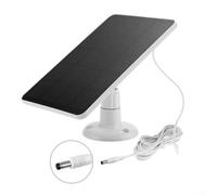 Yelvera Chargeur solaire 4 W pour caméra Blink d'extérieur avec câble de 25,6 m, long câble pour une installation flexible et une exposition optimale à la lumière du soleil (blanc CC)