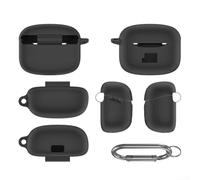 Yelvera Coque de protection en silicone pour JBL Tune Buds 2 offrant un matériau doux pour la peau et une protection physique complète (noir)