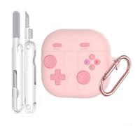 Yelvera Coque en silicone pour Samsung Galaxy Buds 4 Pro avec couverture complète, imperméable et nettoyage à base d'outils (rose)