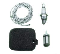 Yelvera Kit de service pour souffleur de feuilles avec construction en nylon et métal pour filtration d'air et carburant BG45 BG50 BG55 BG85 BR45C SH55 SH85