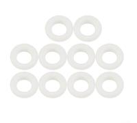 Yelvera Lot de 10 œillets réglables en résine avec outil de presse manuelle 15 mm intérieur 28 mm extérieur autobloquant pour tissu, cuir et utilisation industrielle Blanc