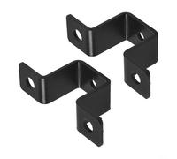 Yelvera Lot de 2 supports en U pour installation de tuyaux carrés pour balustrades de balcon, rampes d'escalier, conduits d'eau et renforcement d'entrée (2,5 cm)