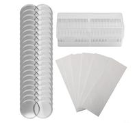 Yelvera Lot de 20 boîtes de rangement rondes transparentes avec récipient portable pour l'affichage et la protection des pièces de monnaie de collection