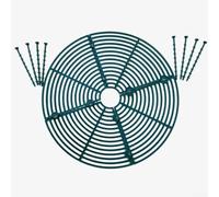 Yelvera Lot de 4 couvercles en maille pour pots de fleurs offrant une protection robuste et un meilleur drainage pour vos plantes (vert)