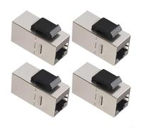 Yelvera Lot de 4 modules blindés CAT6A pour réseau informatique avec protection de classe 6 et prise en charge CAT6 CAT5e CAT5 (CAT6A)