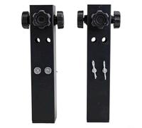 Yelvera Lot de 4 rallonges de pieds de table réglables pour tables pliantes, avec quatre boulons latéraux renforcés et pieds en caoutchouc pour plus de stabilité sur pieds carrés ou ronds