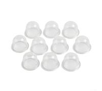 Yelvera Lot de 5 débroussailleuses pour débroussailleuses de tronçonneuse pour amorçage, ampoule à carburant, pompe à essence, pièce de rechange 5/10 pièces en plastique transparent, convient à la