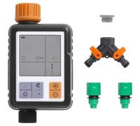 Yelvera Minuteur numérique à double sortie pour arrosage automatique du jardin avec programmation réglable de 1 seconde à 300 minutes par cycle