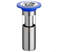 Yelvera Noyau d'évacuation de sol fabriqué en acier inoxydable 304 pour systèmes de drainage de salle de bain avec barrière triple bloc (taille moyenne de 32 mm)
