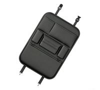 Yelvera Organiseur de dossier de siège de voiture avec poche à mouchoirs à rabat, grand compartiment pour tablette de 43,2 x 25,4 cm et deux porte-bouteilles extensibles (noir, 154 x 106 cm)