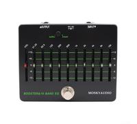 Yelvera Pédale booster pour guitare Moskyaudio avec égaliseur 10 bandes pour une réduction du bruit et un contrôle précis de la tonalité dans différents endroits
