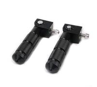 Yelvera Pédale de moto fabriquée à partir d'aluminium avec tige de support pliable à 90 degrés compatible avec 8 mm pour une stabilité accrue et un rangement pratique (noir)