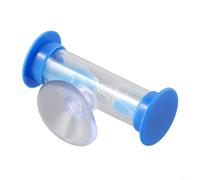 Yelvera Sablier de douche de 3 minutes avec ventouse pour économiser de l'eau, sablier en plastique et verre compact pour le brossage des dents des enfants à la maison