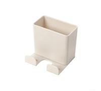 Yelvera Support de rangement mural en plastique ABS pour télécommande et téléphone portable, bords lisses, forte adhérence, économie d'espace, 6 points, 5 x 6 x 6 cm (beige)