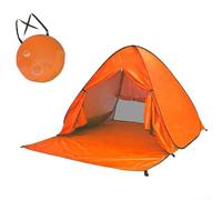 Yelvera Tente de plage portable pour activités familiales pour 2 adultes ou 3 enfants avec ventilation et pare-soleil (bleu)