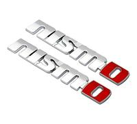 YELVQI Emblème de Voiture en métal Autocollants décalcomanies Badge étiquetage pour Nissan GT-R, R35, Juke, 370Z, Nismo N Attack, Nissan Sentra Nismo, Maxima, Lot de 2, Argent (Color : Silver)