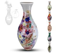 YELVYA Vase casse-tête 3D pour adultes, 160 pièces, puzzle DIY, puzzle 3D incurvé avec colonne d'eau, parfait pour exposer des fleurs réelles ou artificielles et des arrangements floraux. (Fleurs