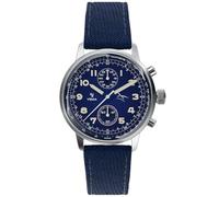 YEMA Flygraf Air Force Chronographe Mécanique Quartz Hybride Acier Montre Homme, Noir , bracelet