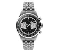 YEMA Rallygraf Alpine Chronographe Hybride Mécanique Quartz Acier Noir Blanc Date Montre Homme