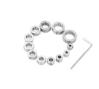 YEMAESRE-12 Pièces 3-16Mm Foret Profondeur Butée Embout Collier Ensemble Limite De Forage Anneau Foret Profondeur Butée Colliers Anneau Positionneur Localisateur