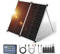YEMAESRE-160W 18V Panneau Solaire Pliable Portable Pour Batteries 12V Avec Régulateur De Charge Solaire (2 Ports Usb) + Sac De Transport