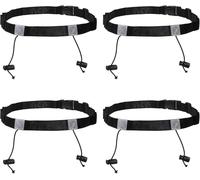 Yemaesre-4 Ceinture De Course De Triathlon Ceinture De Numéro Ceinture De Maintien Réglable En Polyester Porte Dossard De Course Pour Marathons Et Courses Noir 33.07x 5.71x 0.45 Pouce