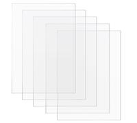 Yemaesre-5 Pièces Plaque Acrylique Transparente 2mm, A4 Feuille Acrylique 297 X 210mm, Plaque En Plastique Acrylique Transparent, Disque Acrylique Carré, Pour Peinture, Cadre Photo, Présentation De P