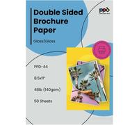 YEMAESRE-50X A4 Papier Photo Double Face Brillant, Impression Jet D'Encre, 180G, 50 Feuilles Recto Verso De Qualité Photo Professionnelle, -44¿50