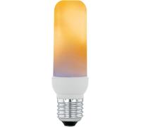 Yemaesre-Ampoule Led Effet Flamme E27, Lampe Décorative Scintillante En Forme De Tube, 3 Watts, 90 Lumens, Blanc Chaud, 1600 Kelvin, T40, Ø 4 Cm