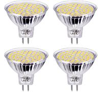 YEMAESRE-Ampoule Led Gu5.3,Blanc Neutre 4000K,Mr16 Spot Led 5W Equivalent À 40W Lampe Halogène,Ac/Dc 12V,Non Dimmable Lot De 4