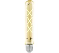 Yemaesre-Ampoule Led Tube E27, Lampe À Incandescence En Forme De Tige, Éclairage Vintage Et Rétro, 4 Watts (Correspond À 32 Watts), 350 Lumens, Blanc Chaud, Ambré, 2200 Kelvin, T30, Ø 3 Cm