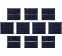 Yemaesre-Aoshike Lot De 10 Micro Panneaux Solaires 3 V 120 Ma À Monter Soi-Même, Plaque Époxy, Matériaux De Jouets Électriques, Chargeur De Cellules Photovoltaïques, 60 Mm X 55 Mm
